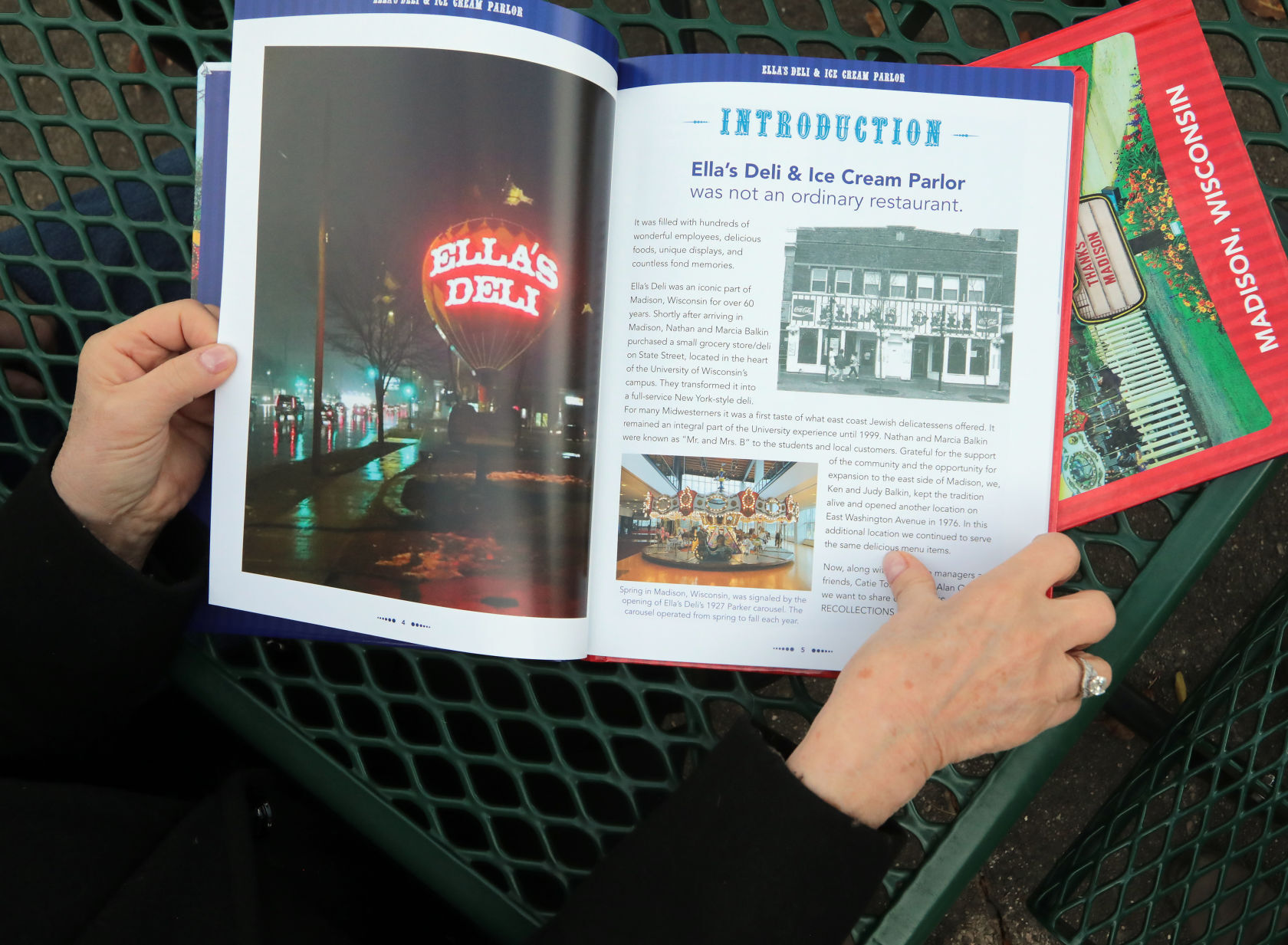 Cookbooks Balkin paging through